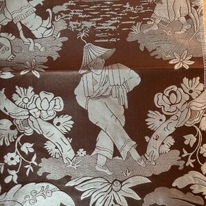 Henredon Vintage Chinoiserie Toile damask Sample